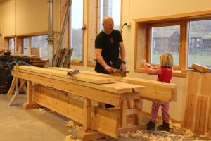 Se pappa! Det ble en krøll!