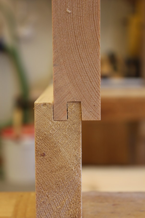 Prøvebiter. Ramtre og fylling passer nesten perfekt sammen.