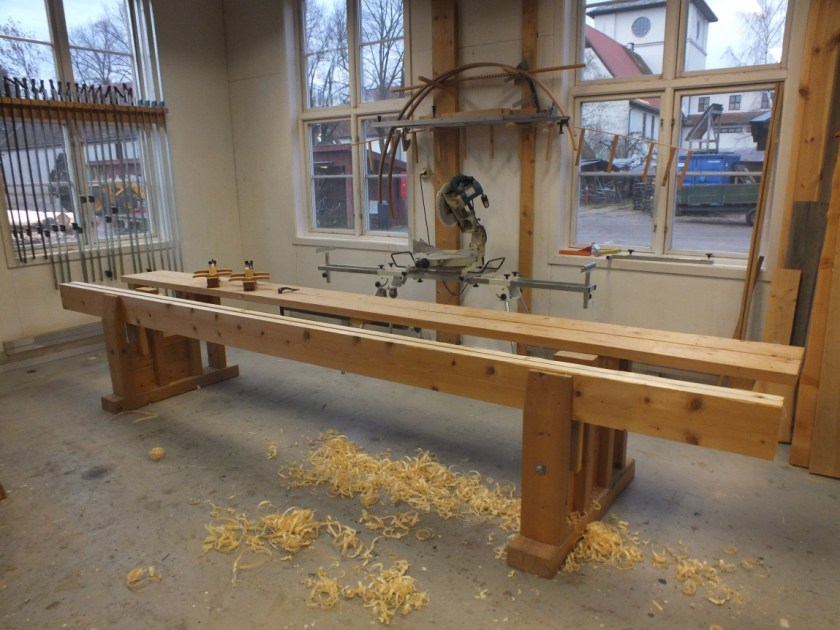 Denne benken ble laget under en samling på Røros i 2010, det var under denne samlingen at ideen om Norsk Skottbenkunion ble unnfanget. Foto: Ole Jørgen Schreiner