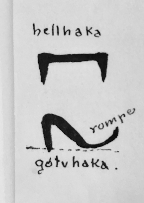 Hellhaka og gølvhaka teikna av Andreas Mørch